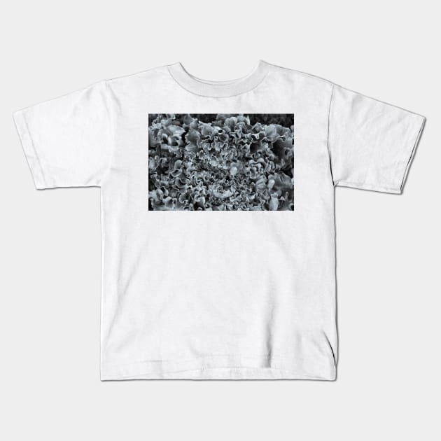 Lettuce Love BnW Texture Kids T-Shirt by Robert Alsop